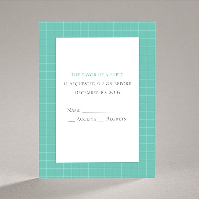 Patterned Tuxes - Response Card and Envelope