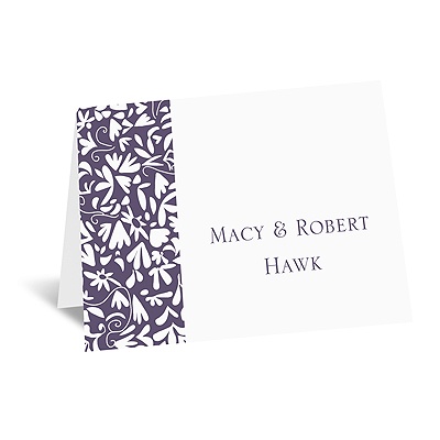 Patterned Tux and Dress - Note Card and Envelope