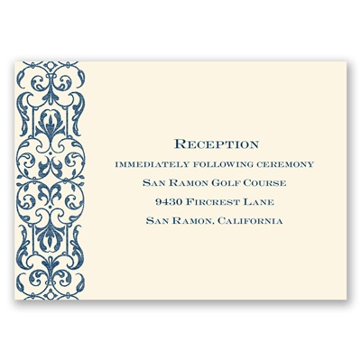 Love Revealed - Reception Card