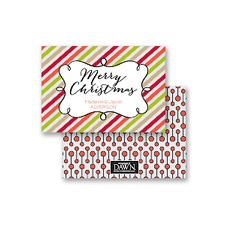 Candy Stripes Christmas - Tango - Petite Holiday Card