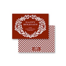 Retro Wreath - Petite Holiday Card