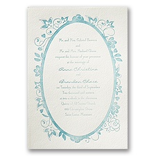 Floral Allure - Ecru - Featherpress Invitation