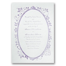 Floral Allure - White - Featherpress Invitation