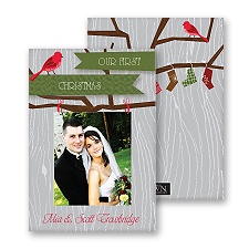 Rustic Greetings - Photo Holiday Card