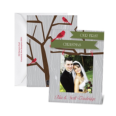 Rustic Greetings - Photo Holiday Card