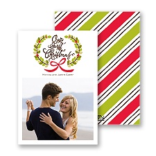 First Christmas - Cherry - Photo Holiday Card