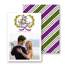 First Christmas - Grapevine - Photo Holiday Card