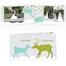 Designer Deer - Photo Holiday Card