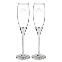 Rhinestone Toasting Flutes