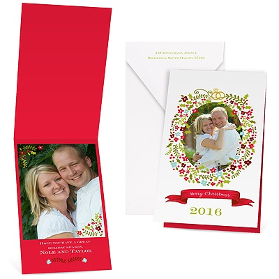 Sweet Wreath - Photo Holiday Card