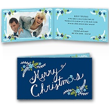 Merriest Moments - Navy - Photo Holiday Card