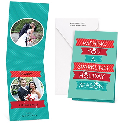 Sparkling Holiday - Photo Holiday Card