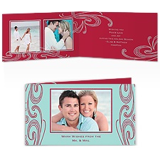 Seasonal Swirls - Photo Holiday Card