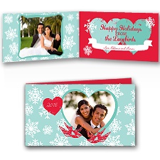 Winter Lovebirds - Photo Holiday Card