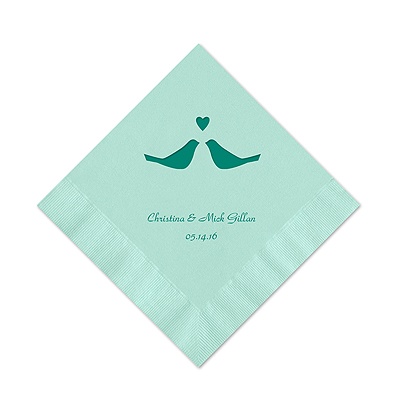 Aqua Cocktail Napkin