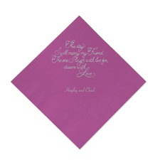 Amethyst Cocktail Napkin