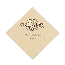 Taupe Cocktail Napkin