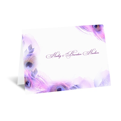 Peacock Whimsy - Grapevine - Note Card and Envelope
