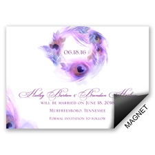 Peacock Whimsy - Grapevine - Save the Date Magnet
