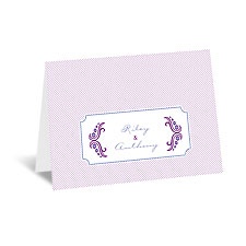 Modern Peacock - Grapevine - Note Card and Envelope