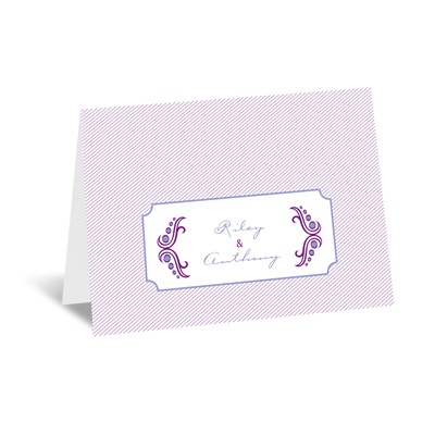 Modern Peacock - Grapevine - Note Card and Envelope