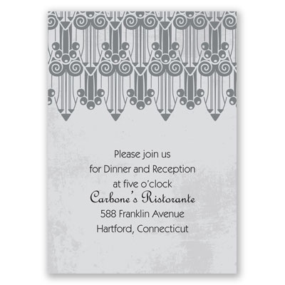 Grand Pillars - Reception Card
