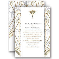 Elegant Display - Champagne - Invitation