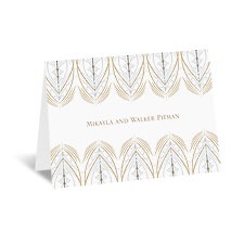 Elegant Display - Champagne - Note Card and Envelope