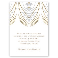 Elegant Display - Champagne - Save the Date Magnet