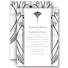 Elegant Display - Black - Invitation