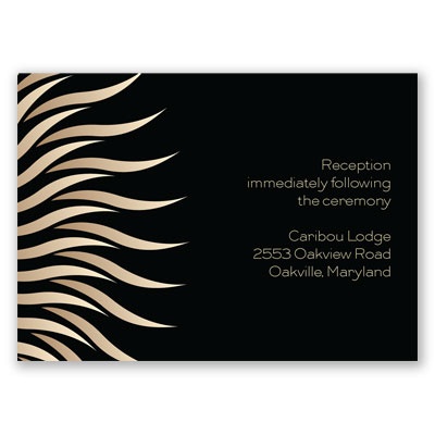 Art Deco Presentation - Reception Card