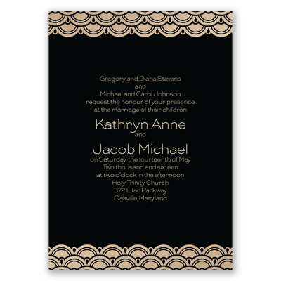Art Deco Presentation - Invitation