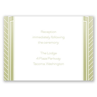 Best Impression - Reception Card