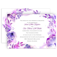 Watercolor Dream - Grapevine - Invitation