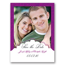 Indian Tradition - Amethyst - Save the Date Card