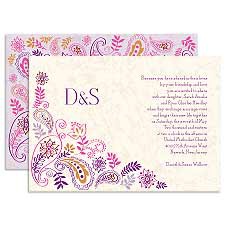 Paisley Floral - Grapevine - Invitation