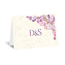 Paisley Floral - Grapevine - Note Card and Envelope