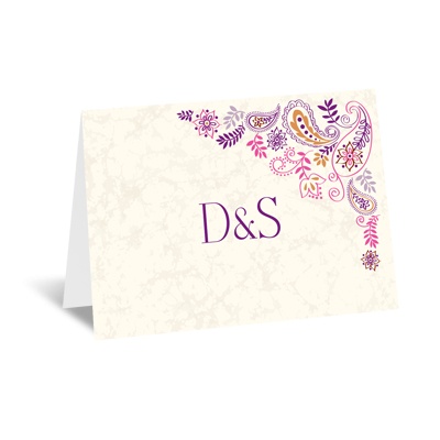 Paisley Floral - Grapevine - Note Card and Envelope