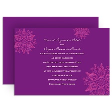 Mehndi Medallion - Amethyst - Invitation