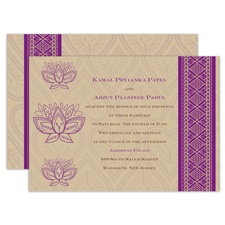 Lotus Dream - Amethyst - Invitation