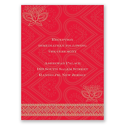 Lotus Dream - Cherry - Reception Card