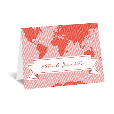 World of Romance - Melon - Note Card and Envelope
