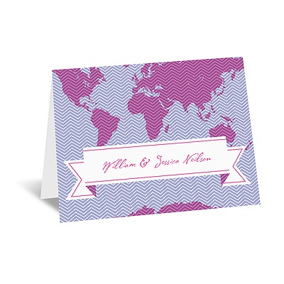 World of Romance - Orchid - Note Card and Envelope