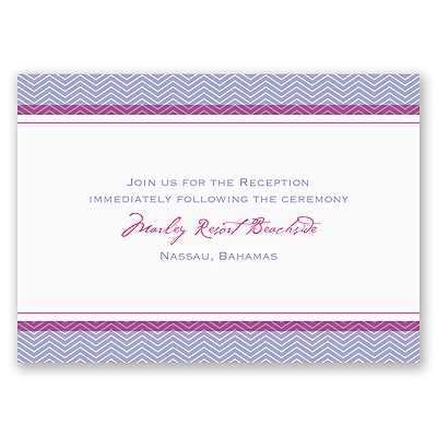 World of Romance - Orchid - Reception Card