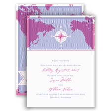 World of Romance - Orchid - Save the Date Card