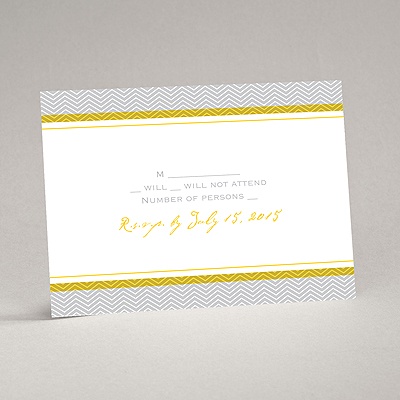 World of Romance - Sterling - Response Card and Envelope