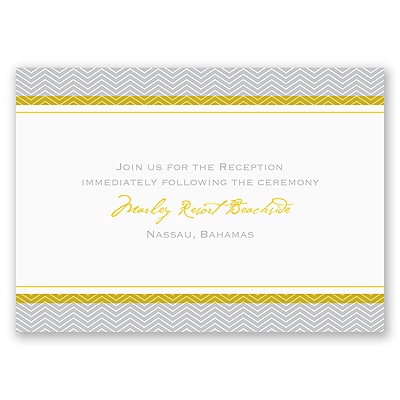 World of Romance - Sterling - Reception Card