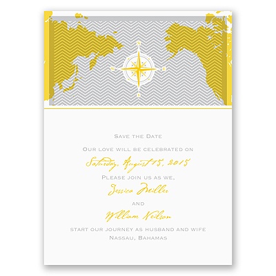 World of Romance - Sterling - Save the Date Card