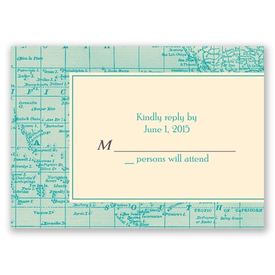 Classic Map - Response Card and Envelope