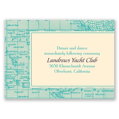 Classic Map - Reception Card